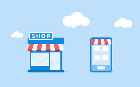 ONLINE SHOP VS OFFLINE SHOP. E COMMERCE VS TRADIOTIONAL RETAIL. MARKET COMPETITION IN THE DIGITAL ERA WHERE TRADITIONAL SHOPS HAVE TO BE OVERTAKEN BY E-COMMERCE. ONLINE SHOP AS AN ALTERNATVE TO SHOP.
