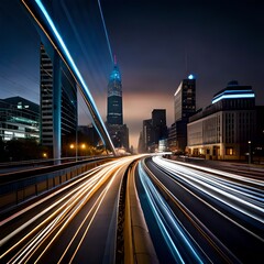 Fototapeta premium traffic at night