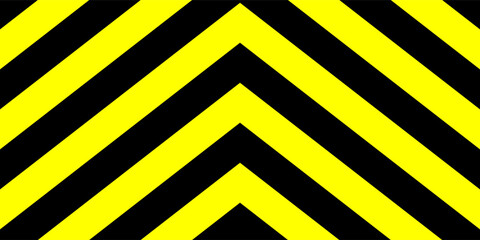 black and yellow warning chevron seamless pattern