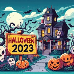 Halloween-House cartoony, 2023