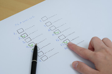 Realizować cele z listy zadań i zaznaczać ich wykonanie na kartce papieru