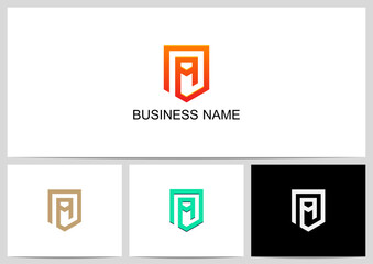 Shield With Letter Inside Logo Design Initial A