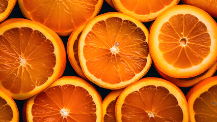 Fresh sliced oranges pattern high resolution