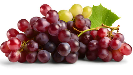 Fototapeta premium Grapes on transparent background high resolution