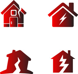 set of house icons