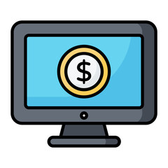 Platform Colored Line Icon