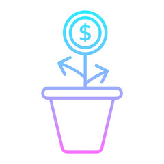 Growth Gradient Icon