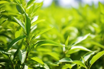 green leaves of withania somnifera ashwagandha plant