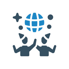 disco, ball icon vector illustration