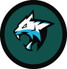 Vector of wolf sport logo, wolf head illustration vector drawing, Brave wolf head mascot Logo design. Vector Template Illustration Design. Mascot Brave wolf Logo design any kind of graphic work