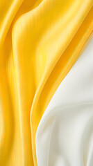 yellow and white striped fabric texture background
