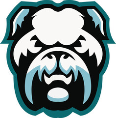 Dog Logo design, Dog sport logo vector , Dog head illustration vector drawing, Mascot Brave Dog Logo design any kind of graphic work, using the concept of a Dog's head, Esport game logo icon