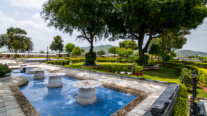 Jag Mandir, Udaipur, Rajasthan is a palace built on an island in the Lake Pichola. It is also called the Lake Garden Palace and Jagmandir Island Palace.