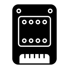 SSD Hard Glyph Icon