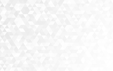 Abstract seamless pattern of geometric shapes. Mosaic background of small triangles. Evenly spaced triangles in different shades of gray. 