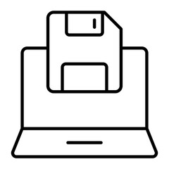 Data Backup Outline Icon