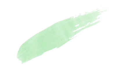 Watercolour Grunge Brush Stroke. Royalty high-quality free stock image of green watercolor overlay on transparent  background with a pronounced texture for decorating design. Artistic hand paint