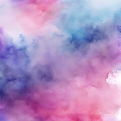 Purple pink blue watercolor. Bright colorful background with space for design. Web banner. Wide. Panoramic. 