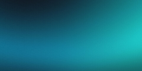 dark blue teal , color gradient rough abstract background shine bright light and glow template empty space , grainy noise grungy texture