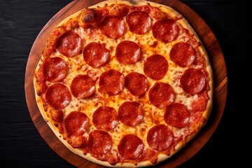 a pepperoni pizza. Generative AI