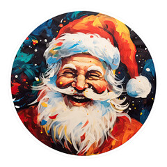 Happy Santa Christmas Sticker