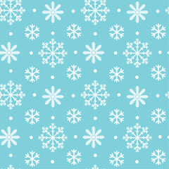 The Christmas Snow Ice Blue Pattern