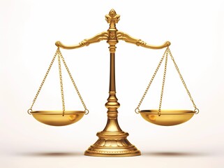 Advertising banner, scales, law, justice, ai content