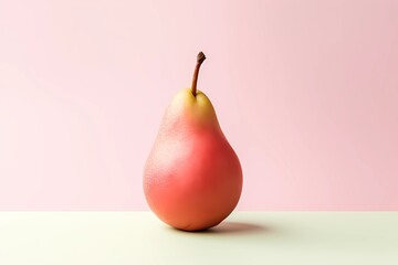 Juicy pear, Sweet, advertising banner isolated on white background,