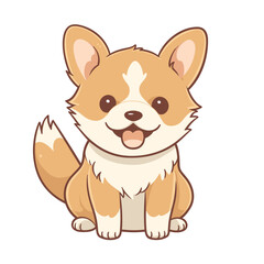 Cute dog vector clipart. Good for fashion fabrics, children’s clothing, T-shirts, stickers, postcards, covers, email header, wallpaper, banner, advertising, and more.