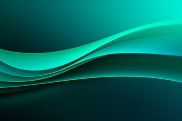 Obraz premium Abstract blue and green background with flowing wavy lines
