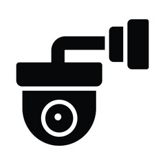 Cctv icon. Security camera icon vector. Dome camera