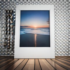 Versatile White Photo Frame: Ideal for Gallery, Product, Poster, and Postcard Design