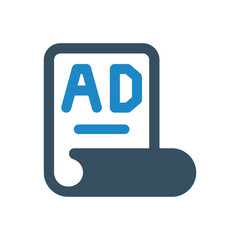 Ad content icon vector illustration
