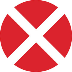 Obraz premium Close icon vector sign. Cancel symbol web design. Error