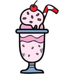 strawberry ice cream