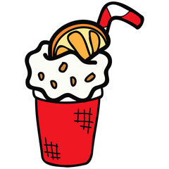 isolate orange juice smoothie