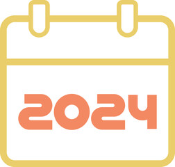 2024 Happy New Year Typography