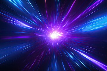 Abstract light in space background. Warp speed dreams. Glowing universe. Galactic burst. Energy in cosmos. Sparkling stars. Show in space