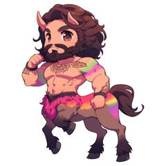 Cute Chibi Rainbow Centaur
