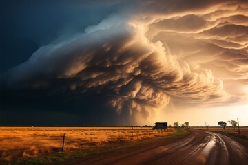 Severe tempest unleashes its fury upon the expansive Great Plains