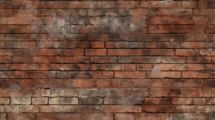 Obraz premium Red brick wall seamless background, texture pattern for continuous replicate