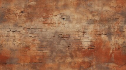 Red brick wall seamless background, texture pattern for continuous replicate