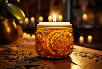 diwali aroma scent candle for diwali decoration - obrazy, fototapety, plakaty
