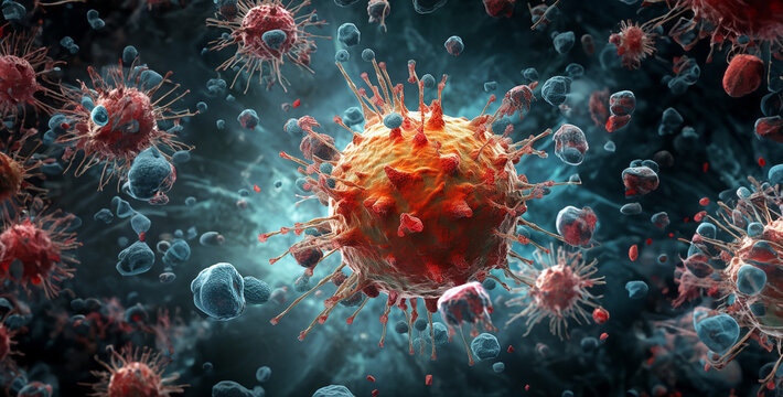  Cell Fighting A Cancer Cell