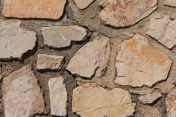wall of stones as a texture
