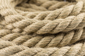 Old rope close up