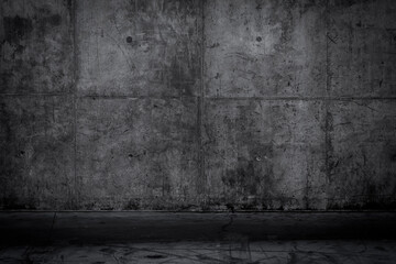 Grungy and smooth bare concrete wall
