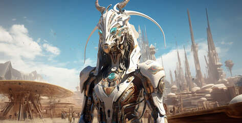 Robot Horse Futuristic Mythological Centaur