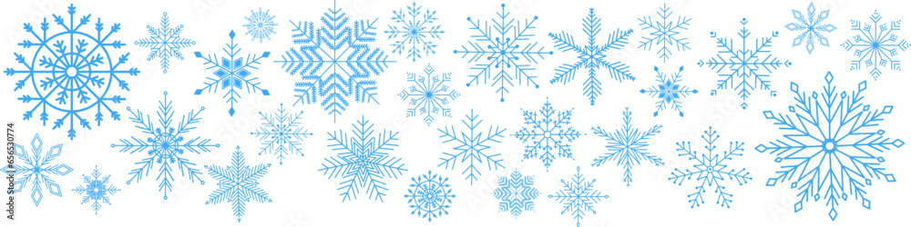 Canvas Prints snow template. snowflakes collection. snowflake vector icon