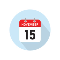 November 15 Concept Design. Vector Illustration.	